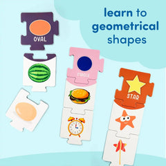 Mittimate Number & Shape Jigsaw Puzzle Game for Kids Age 2 to 4 Old I 54 Pieces Educational Puzzle Toy I Birthday Gift for Children