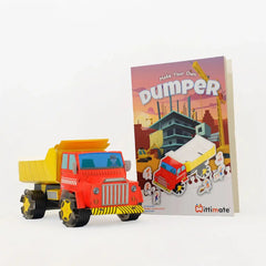 Mittimate Dumper Model Construction Book for Kids Age 8 to 12 Year Old I Make Your Own 3D Paper Model I Fun & DIY Book for Children