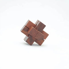 Mittimate Wooden Burr Puzzle – Brain-Teasing 3D Puzzle Game for Kids (6+) | Fun & Engaging Wooden Challenge