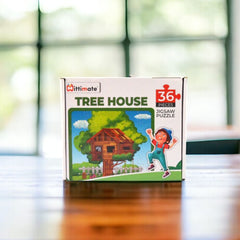 Mittimate Tree House Jigsaw Puzzle – 36-Piece Cardboard Puzzle for Kids (Ages 4-6) | Fun, Learning & Perfect Birthday Gift