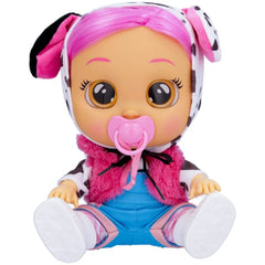 Cry Babies 12'' Dressy Dotty Doll With Tears And Sounds Feature For Baby and Toddlers Ages 18 Months and Up