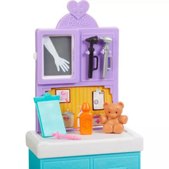 Barbie Pediatrician Doll and Doctor Playset with Purple Scrubs & Accessories for Kids Ages 3+
