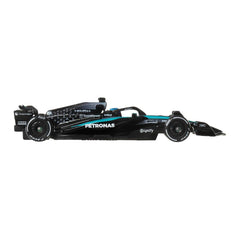 Hot Wheels Race Team Mercedes-AMG Petronas F1 Team (#63) 1:64 Scale Premium Die-Cast Formula 1 Collectible Toy Race Car with Real Riders Tires & Metal/Metal Body & Chassis for Collectors