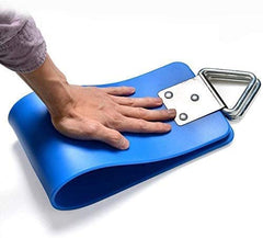 REZNOR Heavy Duty Flexible EVA Swing Seat with Metal Ring for Kids & Adults, 300kg Weight Support, Blue