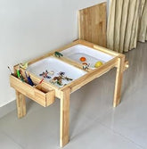 Kiddies Kingdom Sensory + Art + Study Table Table & Chair For Ages 3 and Above