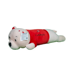Play Hour Bogo Bear Pillow Plush Soft Toy with I Love You Text for Ages 5 Years and Up - Red, 60cm
