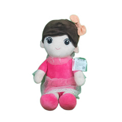 Play Hour Ellie Rag Doll Plush Soft Toy Wearing Pink Frock for Ages 3 Years and Up, 65cm