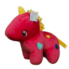 Play Hour Fairy Unicorn Plush Soft Toy For Ages 3 Years And Up - Red, 45cm