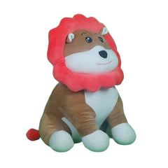 Play Hour Floret Sunny Lion Plush Soft Toy for Ages 3 Years and Up - Yellow, 50cm