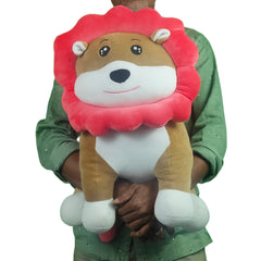 Play Hour Floret Sunny Lion Plush Soft Toy for Ages 3 Years and Up - Yellow, 50cm