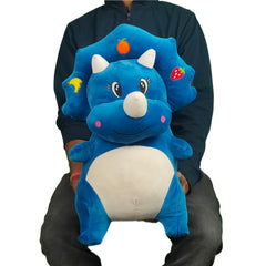 Play Hour Fruit Dragon Plush Soft Toy for Kids Ages 3 Years & Up - Blue, 55cm