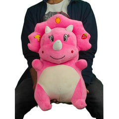 Play Hour Fruit Dragon Plush Soft Toy for Kids Ages 3 Years & Up - Pink, 55cm
