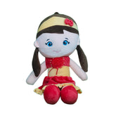 Play Hour Melly Rag Doll Plush Soft Toy Wearing Red & Yellow Frock for Ages 3 Years and Up, 70cm
