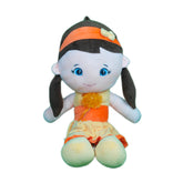 Play Hour Melly Rag Doll Plush Soft Toy Wearing Yellow & Orange Frock for Ages 3 Years and Up, 70cm