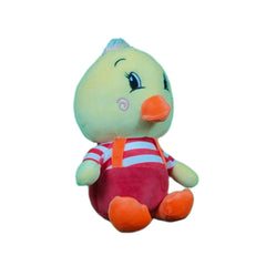 Play Hour Duckie The Duck Plush Soft Toy with Red Dress for Ages 3 Years and Up, 25cm