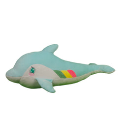 Play Hour Stripley Dolphin Plush Soft Toy for Ages 3 Years and Up - Sky, 60cm