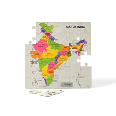 Mittimate Map of India Jigsaw Puzzle – 36-Piece Cardboard Puzzle for Kids (Ages 4-6) | Fun, Learning & Perfect Birthday Gift