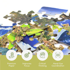 Mittimate Machu Picchu Jigsaw Puzzle – 36-Piece Cardboard Puzzle for Kids (Ages 4-6) | Fun, Learning & Perfect Birthday Gift