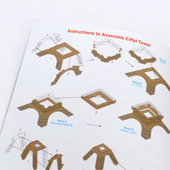 Mittimate Eiffel Tower Model Construction Book for Kids Age 8 to 12 Year Old I Make Your Own 3D Paper Model I Fun & DIY Book for Children