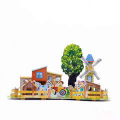 Mittimate Farm House Model Construction Book for Kids Age 8 to 12 Year Old I Make Your Own 3D Paper Model I Fun & DIY Book for Children