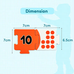 Mittimate Number & Shape Jigsaw Puzzle Game for Kids Age 2 to 4 Old I 54 Pieces Educational Puzzle Toy I Birthday Gift for Children