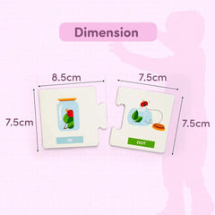 Mittimate Opposite Word Educational Jigsaw Puzzle Game for Kids Age 2 to 4 Old I 60 Pieces Puzzle Toy I Birthday Gift for Children