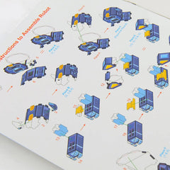 Mittimate Robot Model Construction Book for Kids Age 8 to 12 Year Old I Make Your Own 3D Paper Model I Fun & DIY Book for Children