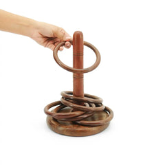 Mittimate Wooden Toss & Ring Game – Fun Indoor & Outdoor Activity for Kids (6+) | Enhances Aiming & Shooting Skills