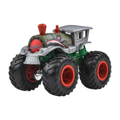 Hot Wheels Monster Trucks 1:64 Scale Demolition Doubles 2 Pack Collection, Loco Punk Vs Airplane Mode