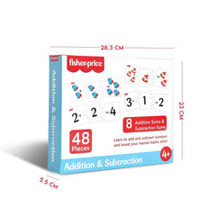 Fisher Price Addition & Subtraction 48 Pieces Learning Puzzles For Kids