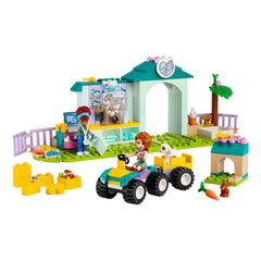 LEGO Friends Farm Animal Vet Clinic Toy Veterinary Care Building Kit For Ages 4+