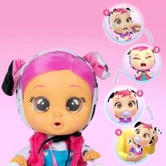 Cry Babies 12'' Dressy Dotty Doll With Tears And Sounds Feature For Baby and Toddlers Ages 18 Months and Up