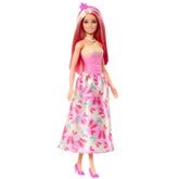 Barbie Royal Doll with Pink and Blonde Hair, Butterfly-Print Skirt and Accessorie