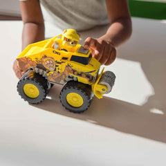 Paw Patrol Rubble Rescue Wheels - Collectable Action Car Figure For Kids 3 Years and Above