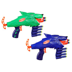 Nerf Wild Wolfpack - 2 Easy Play Blasters With Wolf Designs, 20 Elite Darts, Wolf Toys For 6 Year Old Boys & Girls, Outdoor Toys