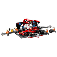 LEGO City F1 Pit Stop & Pit Crew with Ferrari Car Racing Vehicle Building Kit For Ages 6+