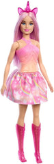 Barbie Unicorn Doll With Pink Hair, Ombre Outfit And Unicorn Accessories For Kids Ages 3+