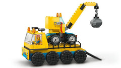 LEGO City Construction Trucks & Wrecking Ball Crane Building Kit For Ages 4+
