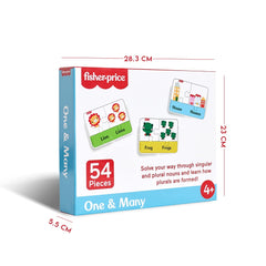 Fisher Price One & Many 54 Pieces Singular & Plural Learning Puzzles For Kids