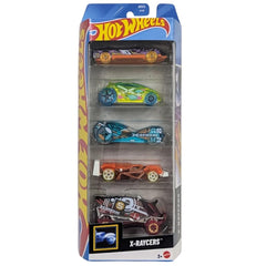 Hot Wheels 5 Car Gift Pack - 2026 X-Raycers Pack Of 5 1:64 Vehichles For Kids & Collectors
