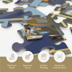 Mittimate Police Station Jigsaw Puzzle – 36-Piece Cardboard Puzzle for Kids (Ages 4-6) | Fun, Learning & Perfect Birthday Gift