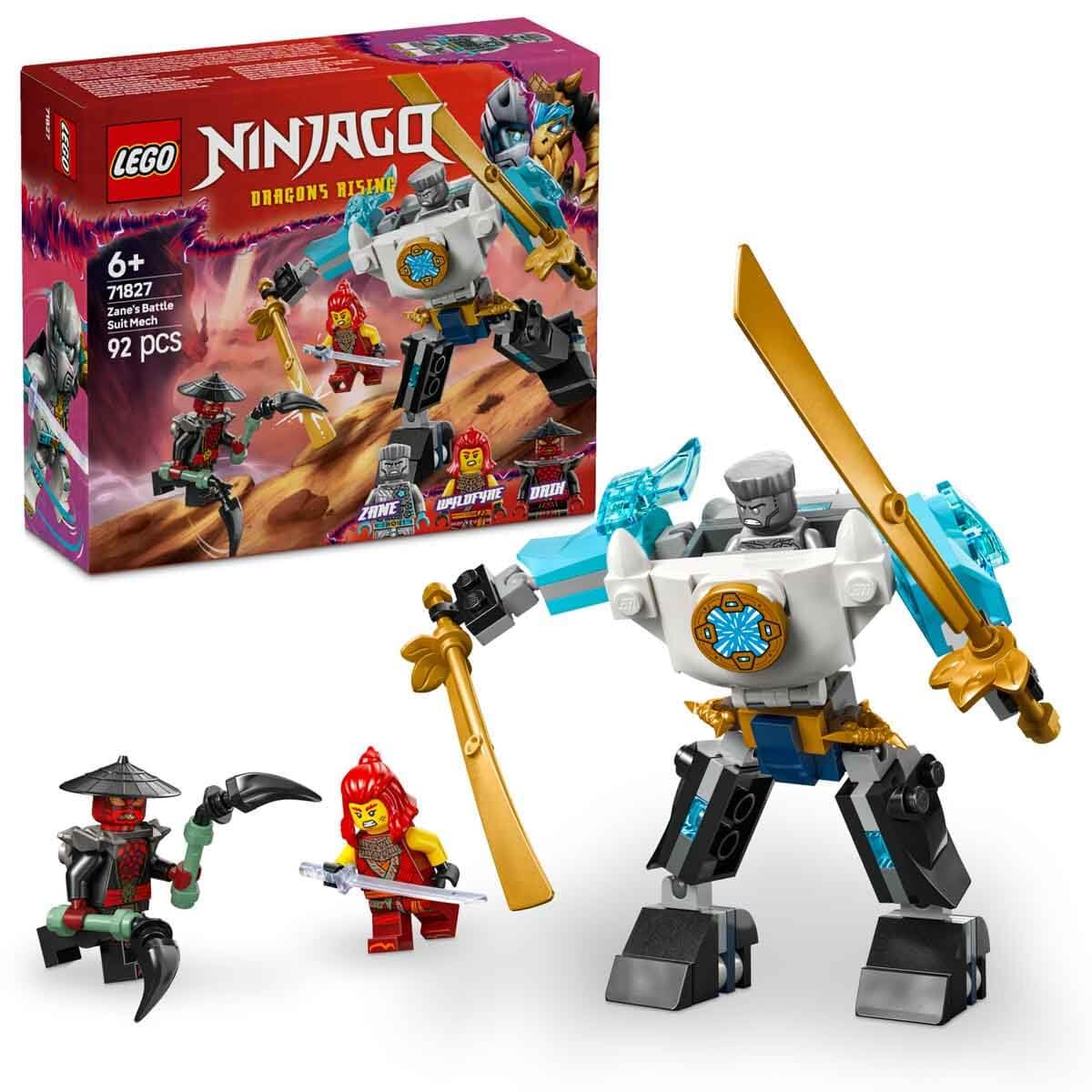 LEGO NINJAGO Zane’s Battle Suit Mech Building Kit For Ages 6+
