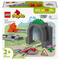 LEGO DUPLO Town Train Tunnel and Tracks Expansion Set Building Kit For Ages 2+
