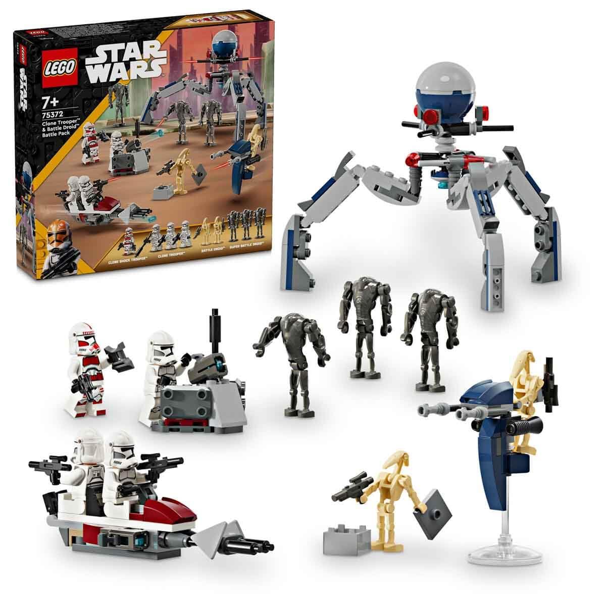 LEGO Star Wars Clone Trooper & Battle Droid Battle Building Kit For Ages 7+