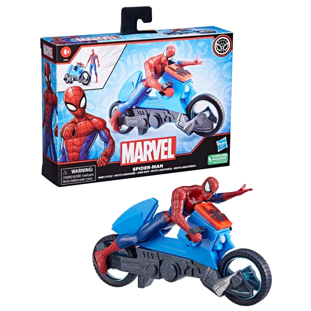 Buy Marvel Spider-Man Web Cycle with 6-Inch-Scale Collectible Spider-Man  Action Figure Set for Kids Ages 4 Years and Up Online at Best Price in India