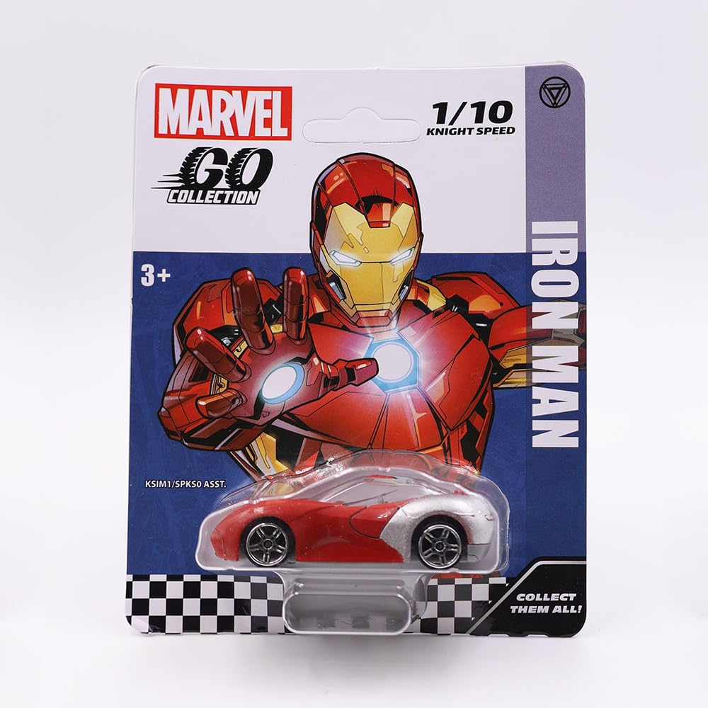 Marvel Go 1:64 Diecast Iron Man knight Speed Toy Car For Collection For Ages 3 Years And Up