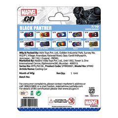Marvel Go 1:64 Diecast Black Panther Rapid Racer Toy Car For Collection For Ages 3 Years And Up