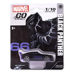 Marvel Go 1:64 Diecast Black Panther Battle SUV Toy Car For Collection For Ages 3 Years And Up