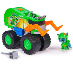 Paw Patrol Rocky Rescue Wheels - Collectable Action Car Figure For Kids 3 Years and Above