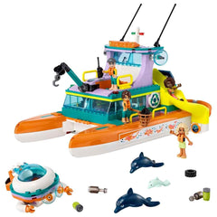 LEGO Friends Sea Rescue Boat Building Kit For Ages 7+